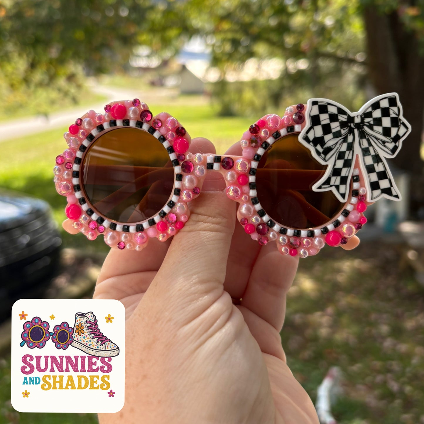 RTS - TODDLER checkered bow
