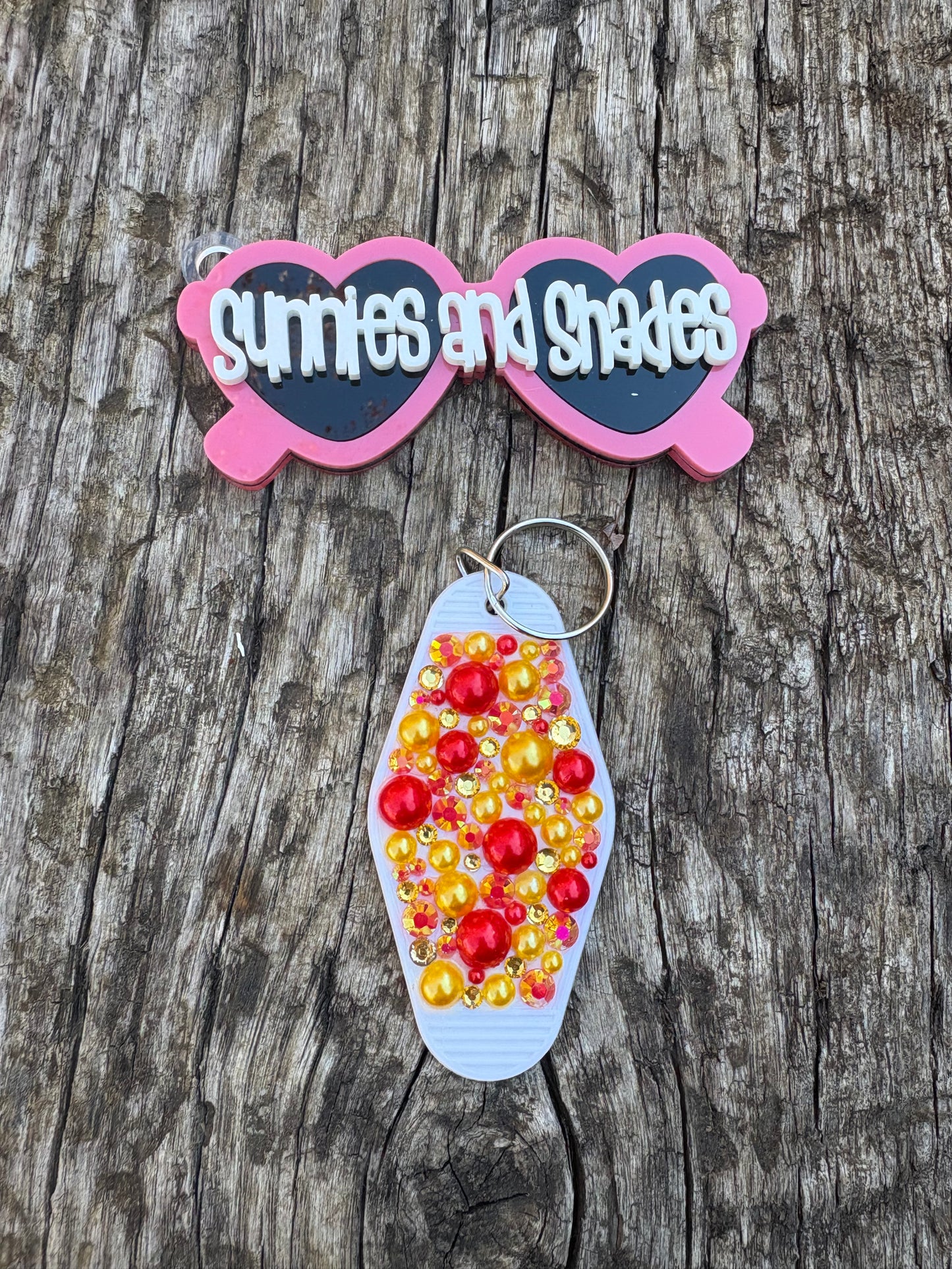 RTS - Red and Gold Keychain
