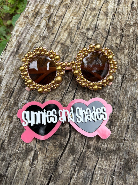 RTS - Toddler Gold on Pink Frames