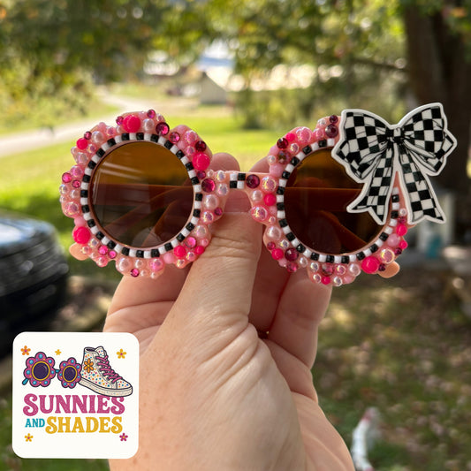 RTS - TODDLER checkered bow