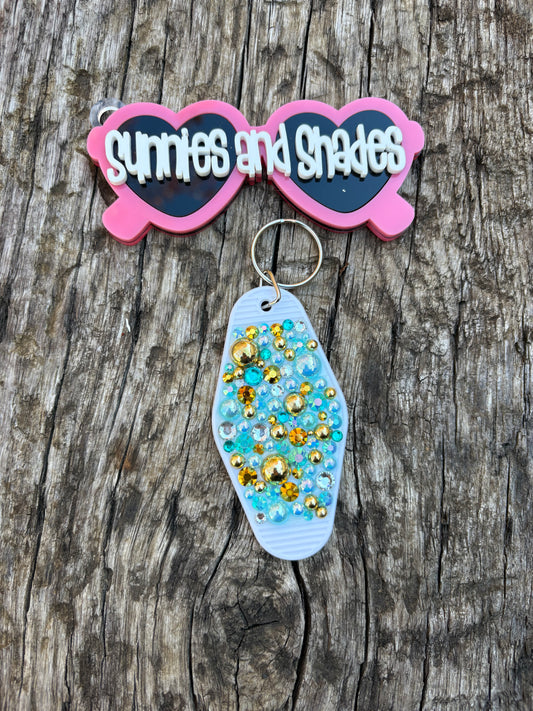 RTS - Blue/Gold Keychain