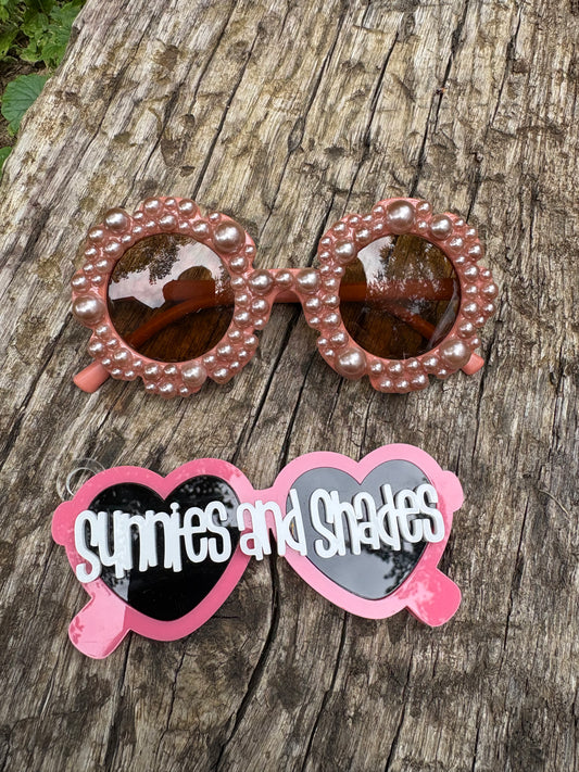 RTS - Kids Tan bling in Burnt Orange frames