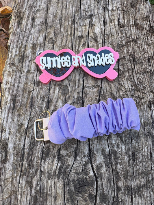 RTS - Pastel Purple Scrunchie Keychain