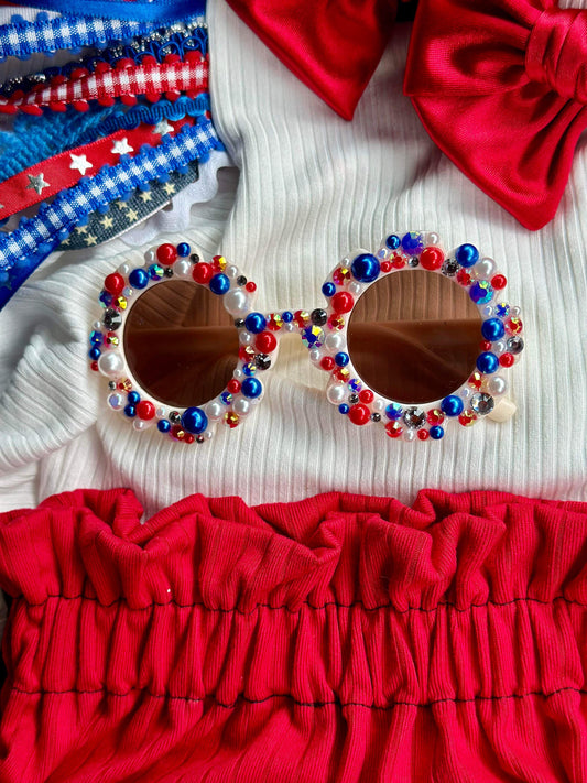 Red, White and Blue Bling Mix